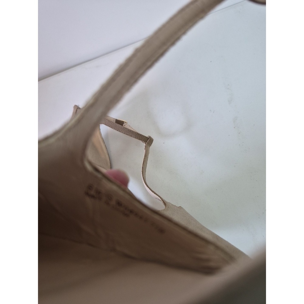 Cole Haan Grand Womens Suede Ankle Strap Pointed Toe Heels Beige Size 7.5B, GUC! - Picture 7 of 7